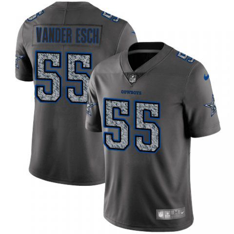 Men Dallas cowboys #55 Vawder esch Nike Teams Gray Fashion Static Limited NFL Jerseys